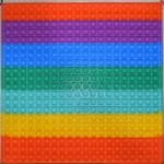 40cm Mega Rainbow Push Pop It Sensory Fidget Bubble Toy
