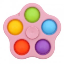 Five Bubble Simple Dimple Fidget Spinner Push Pop It Toy Kids