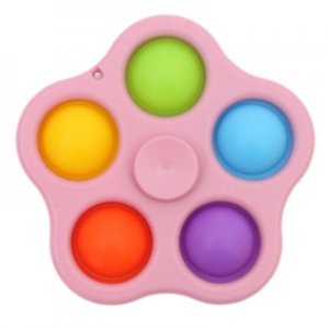 Five Bubble Simple Dimple Fidget Spinner Push Pop It Toy Kids