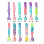 Hair Braid Extensions Glow in the Dark Long Synthetic Braiding