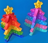 Christmas Tree 3D Puzzle Push Pop It Fidget Bubble Toy Kids