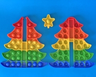 Christmas Tree 3D Puzzle Push Pop It Fidget Bubble Toy Kids