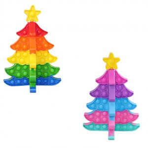 Christmas Tree 3D Puzzle Push Pop It Fidget Bubble Toy Kids