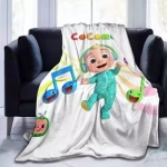 Cocomelon Super Soft Fleece Throw Blanket