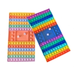 Game Board Chequerboard Chess with Dice Push Pop It Fidget