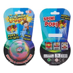 Hip Hop Pops Spin Drop Fidget Sensory Indoor Outdoor Bounce Toy