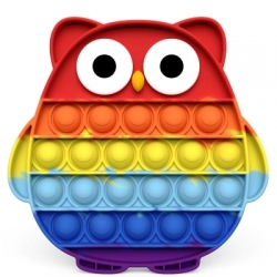 Owl Push Pop It Sensory Fidget Bubble Toy for Kids