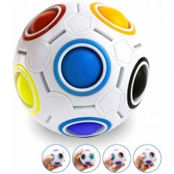 Rainbow Magic Cube Puzzle Ball Pop It Sensory Fidget Toy Kids