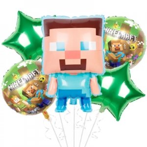 Minecraft Foil Balloons Birthday Party Celebration Event Helium