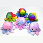 Reversible Mood Octopus Plush Toy (Tie-Dye or Rainbow Colours)