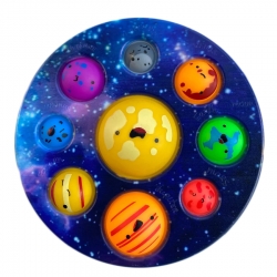 Planets Solar System Push Pop It Sensory Fidget Bubble Toy Kids