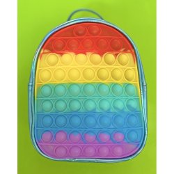 Mini Rainbow Pop It Backpack Kids Storage Bag