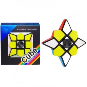 Rubiks Cube Fidget Spinner (1x3x3) Sensory Toy for Kids