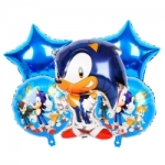 Sonic The Hedgehog Foil Balloons Birthday Party Helium