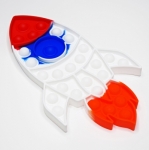 Space Rocket Push Pop It Sensory Fidget Bubble Toy for Kids