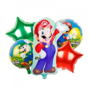 Super Mario Bros Foil Balloons Birthday Party Event Helium