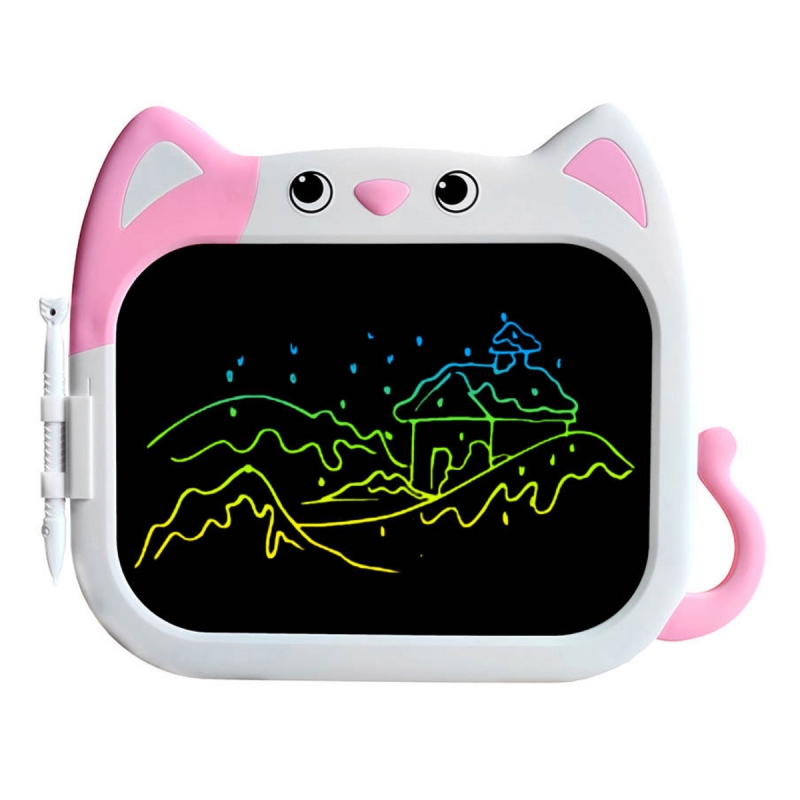 Multi Colour LCD Writing Pad / Drawing Electronic Tablet 10" - Click Image to Close